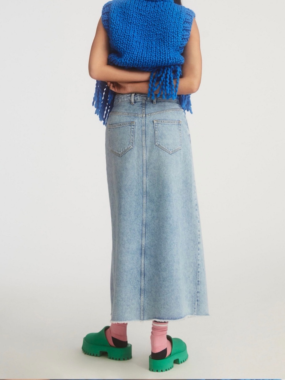 Pilcro Denim Maxi Skirt - Picture 2 of 6